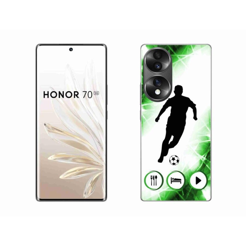 Gélový kryt mmCase na mobil Honor 70 - futbalista