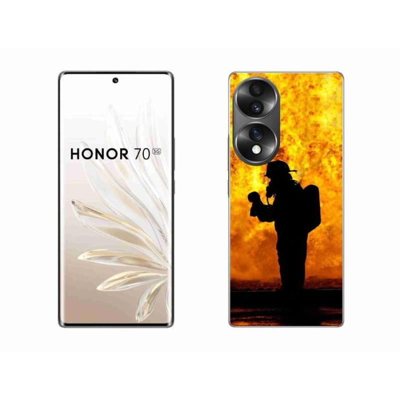 Gélový kryt mmCase na mobil Honor 70 - hasič
