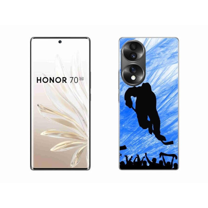 Gélový kryt mmCase na mobil Honor 70 - hokejový hráč