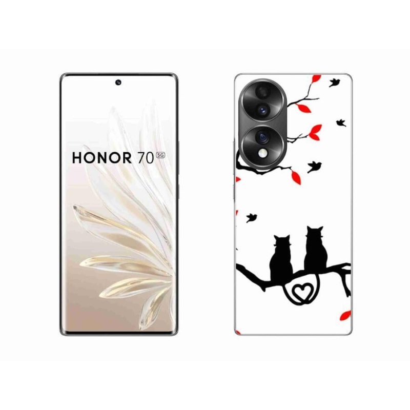 Gélový kryt mmCase na mobil Honor 70 - mačacia láska