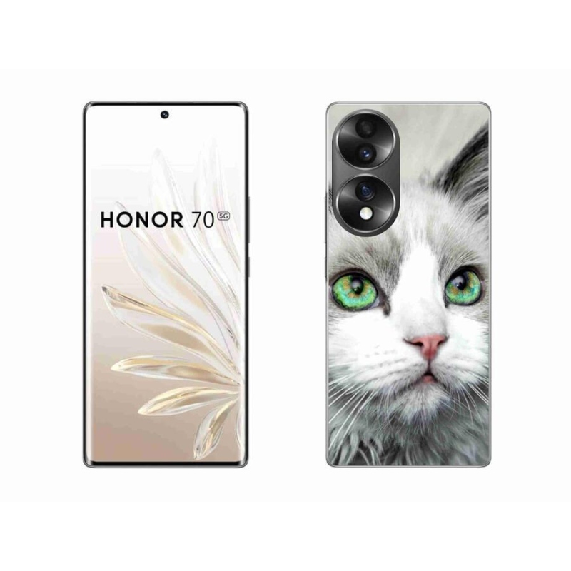 Gélový kryt mmCase na mobil Honor 70 - mačacie pohľad