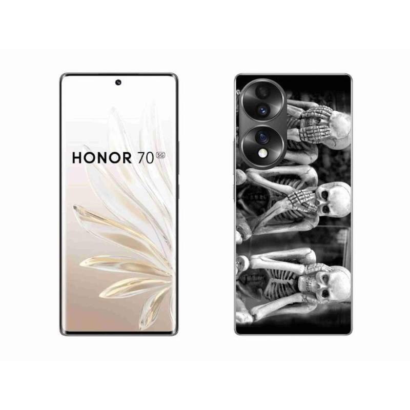 Gélový kryt mmCase na mobil Honor 70 - kostlivci