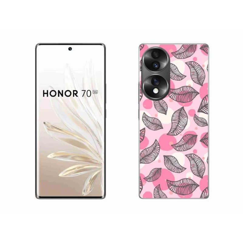 Gélový kryt mmCase na mobil Honor 70 - kreslené padajúce listy