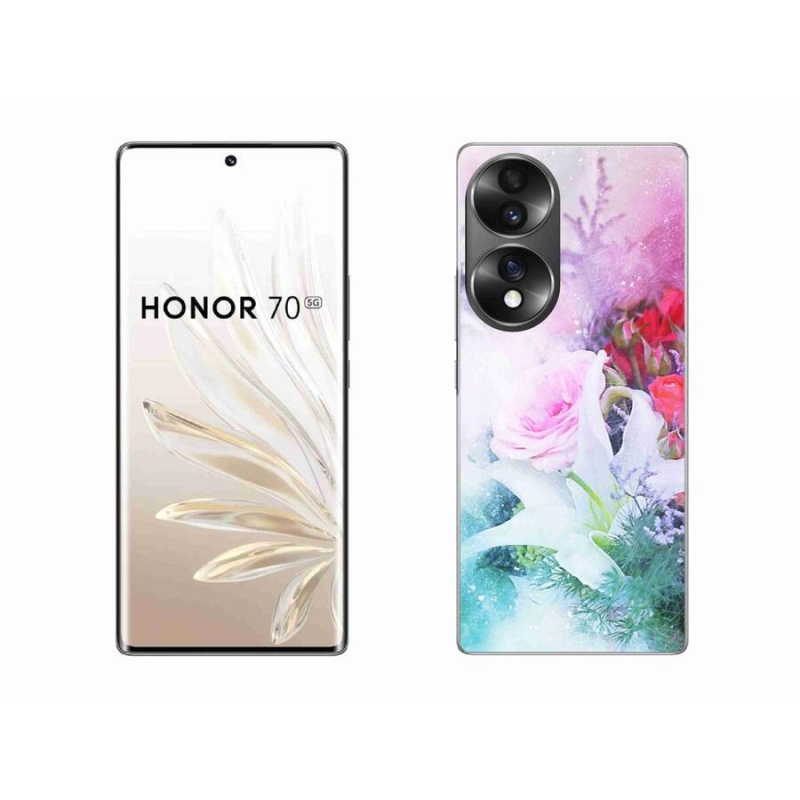 Gélový kryt mmCase na mobil Honor 70 - kvety 4