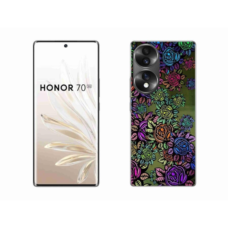 Gélový kryt mmCase na mobil Honor 70 - kvety 6