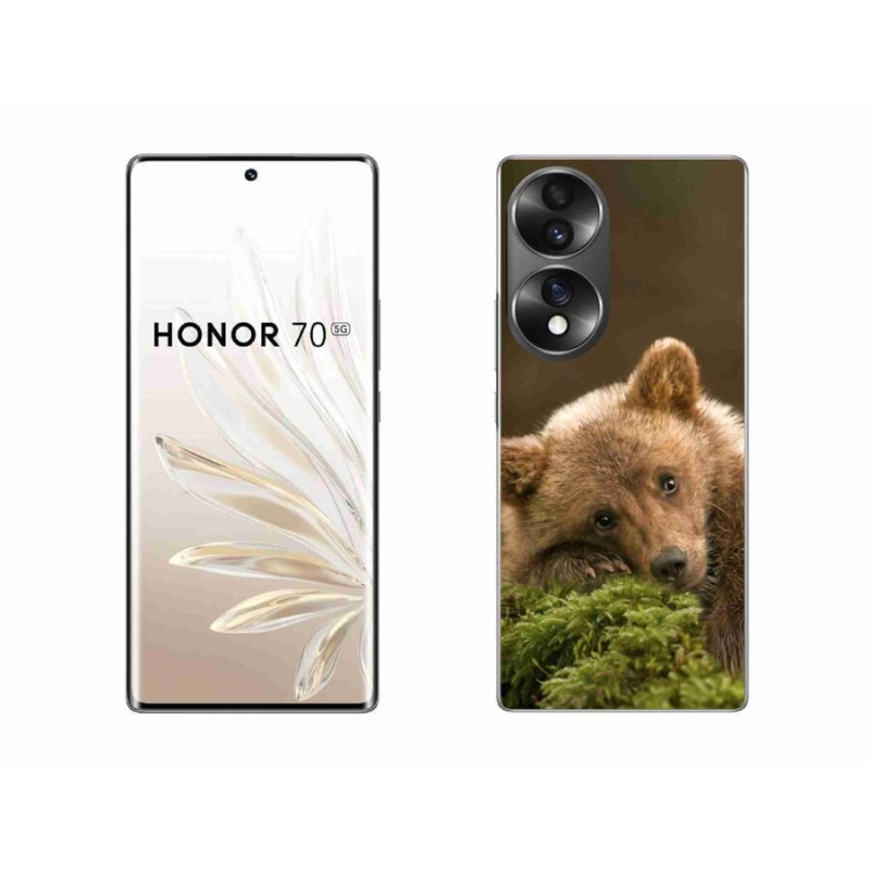 Gélový kryt mmCase na mobil Honor 70 - medveď