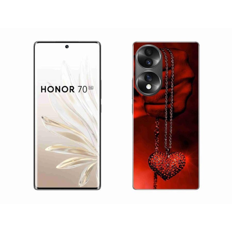 Gélový kryt mmCase na mobil Honor 70 - náhrdelník