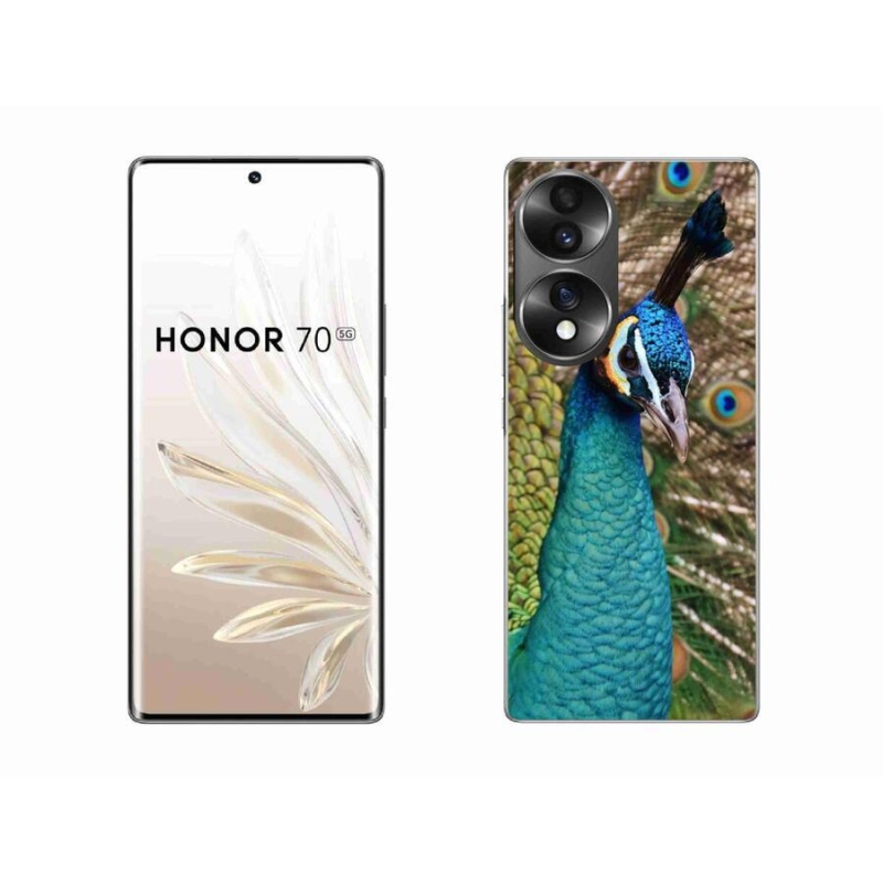 Gélový kryt mmCase na mobil Honor 70 - páv