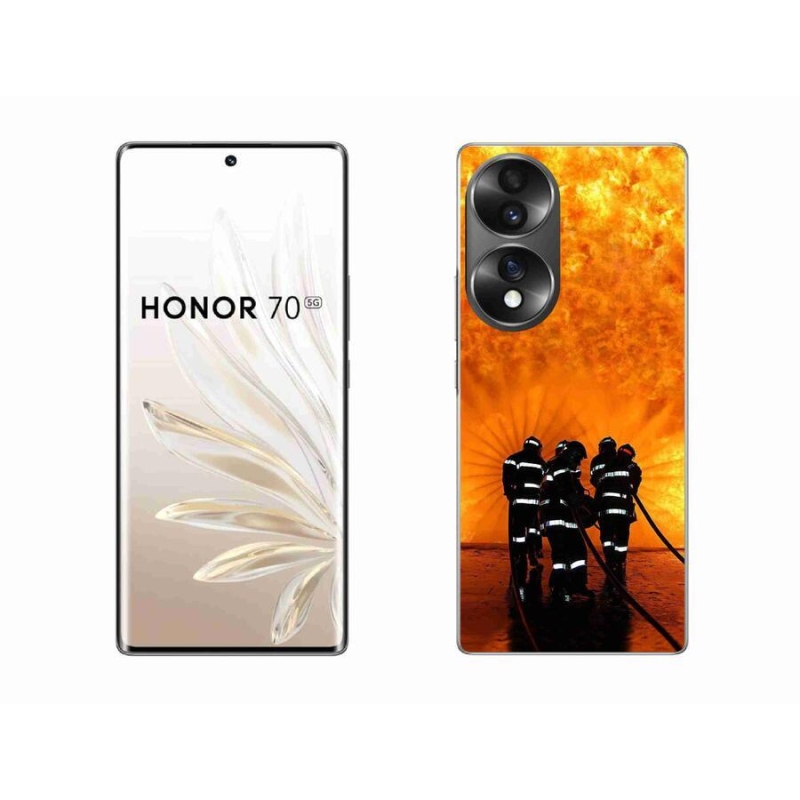Gélový kryt mmCase na mobil Honor 70 - požiar