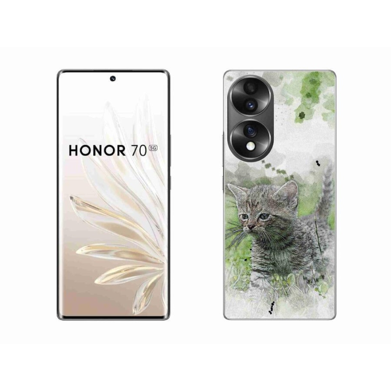 Gélový kryt mmCase na mobil Honor 70 - roztomilé mačiatko 1