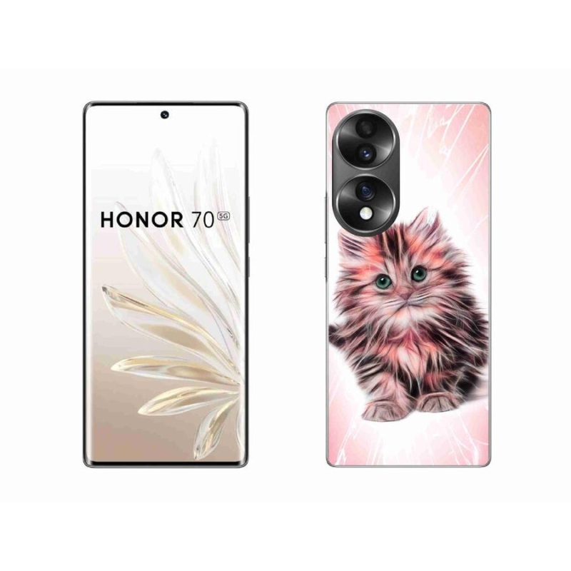 Gélový kryt mmCase na mobil Honor 70 - roztomilé mačiatko