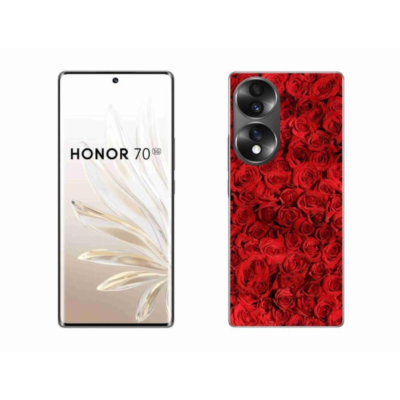Gélový kryt mmCase na mobil Honor 70 - ruža