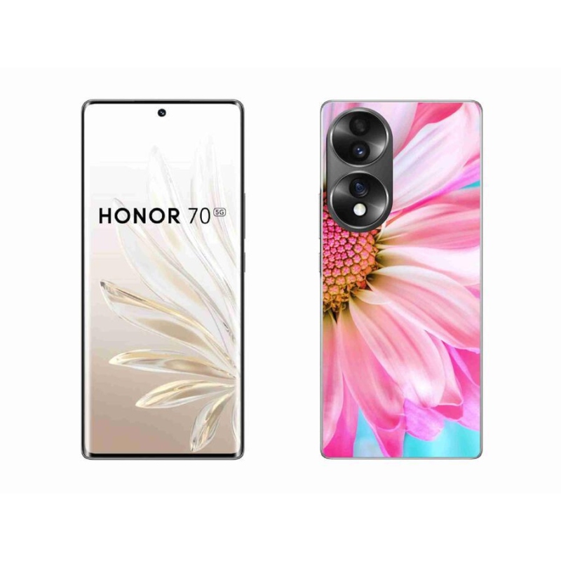 Gélový kryt mmCase na mobil Honor 70 - ružová kvetina