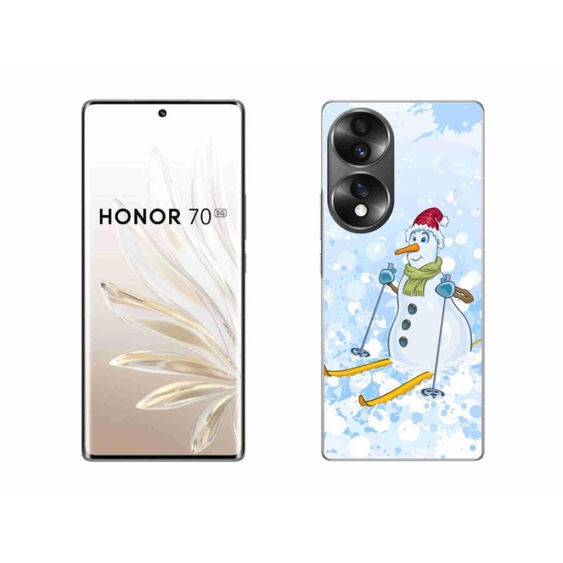 Gélový kryt mmCase na mobil Honor 70 - snehuliak