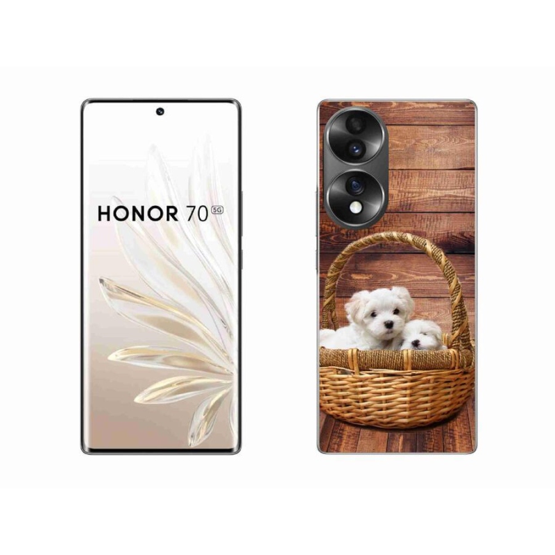 Gélový kryt mmCase na mobil Honor 70 - šteniatka