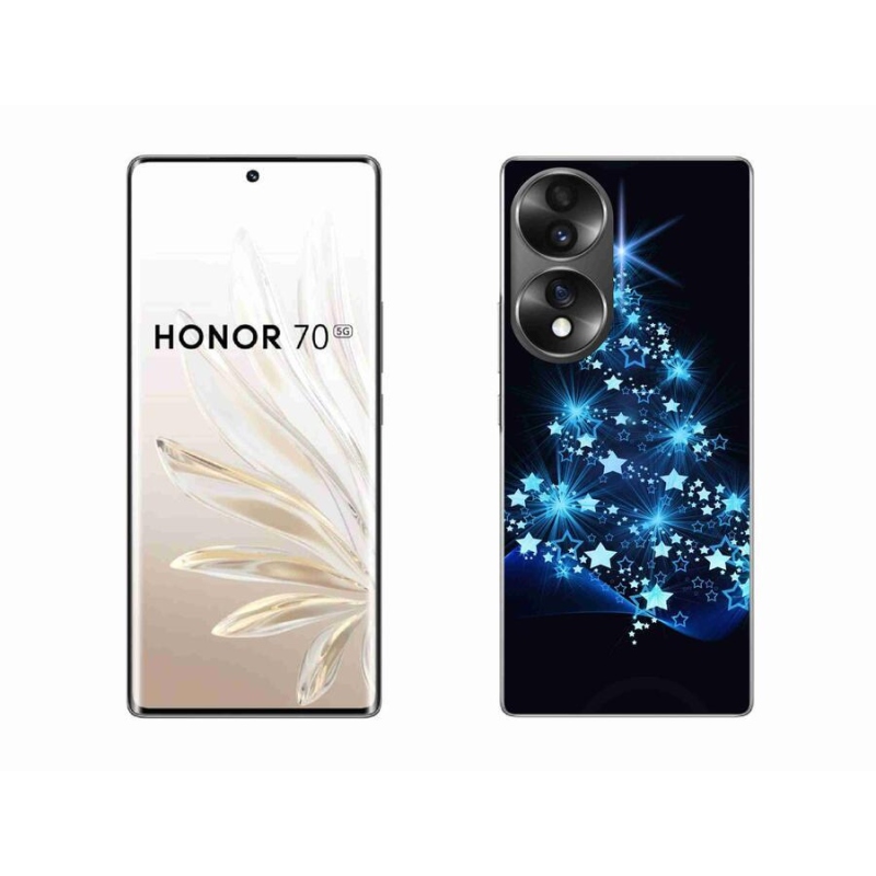 Gélový kryt mmCase na mobil Honor 70 - vianočný stromček