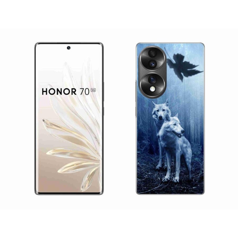 Gélový kryt mmCase na mobil Honor 70 - vlci v lese