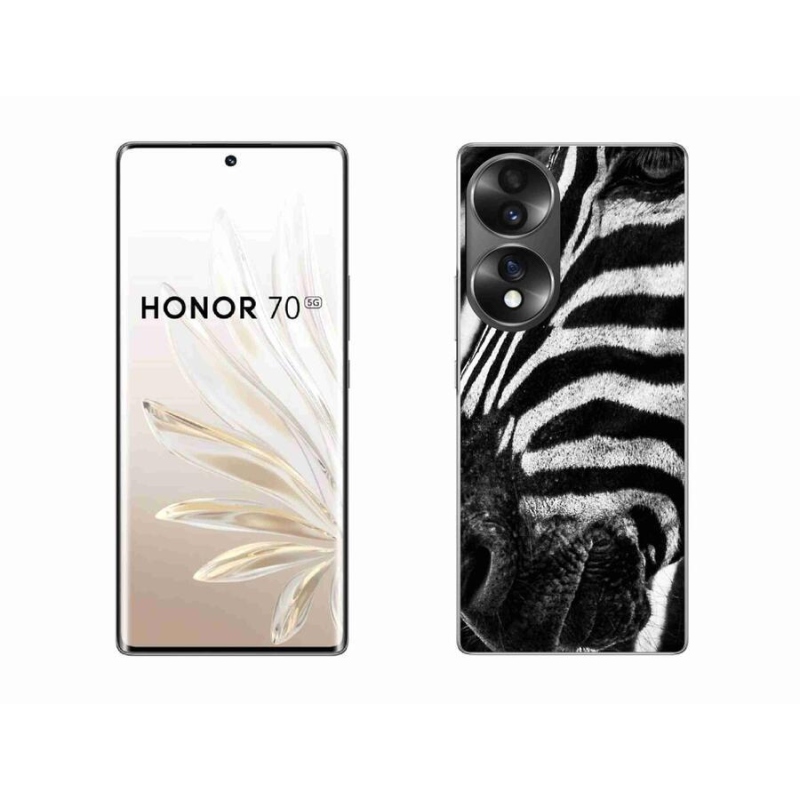 Gélový kryt mmCase na mobil Honor 70 - zebra