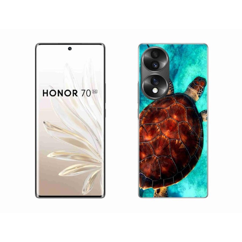 Gélový kryt mmCase na mobil Honor 70 - korytnačka