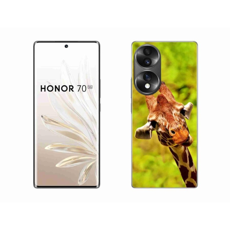 Gélový kryt mmCase na mobil Honor 70 - žirafa