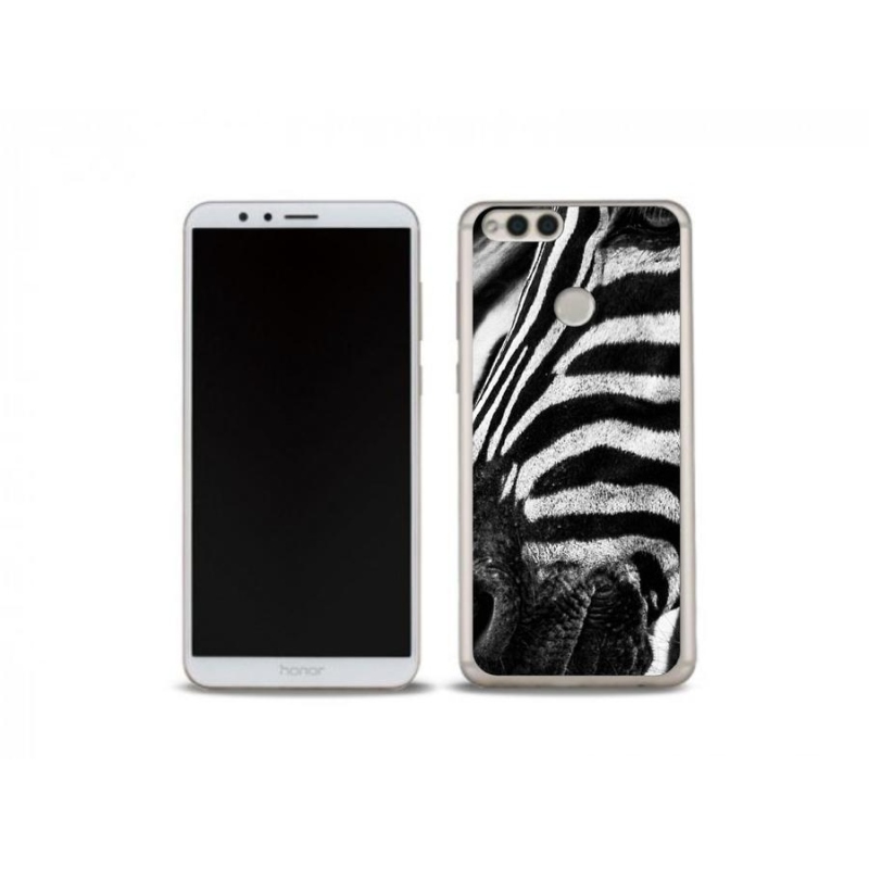 Gélový kryt mmCase na mobil Honor 7X - zebra