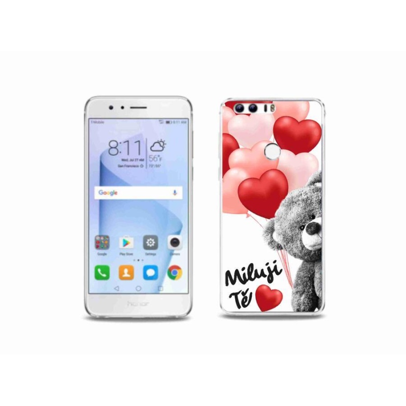 Gélový kryt mmCase na mobil Honor 8 - milujem Ťa