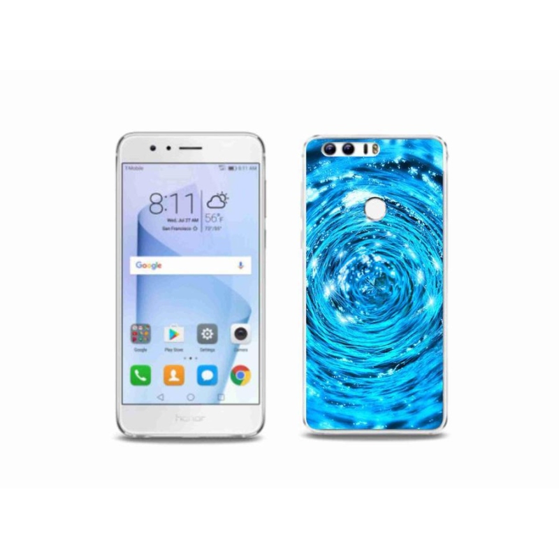 Gélový kryt mmCase na mobil Honor 8 - vodný vír