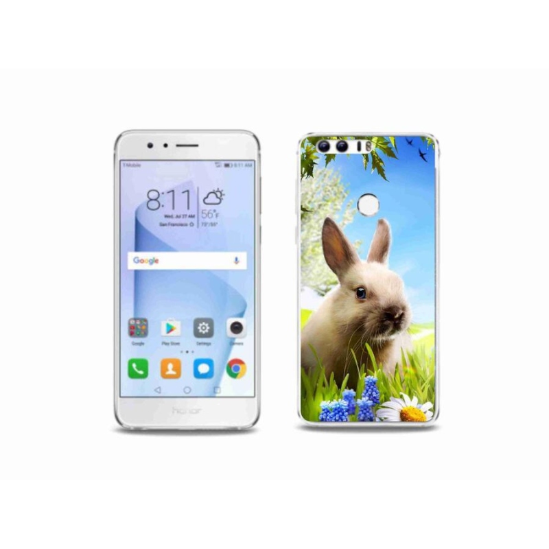 Gélový kryt mmCase na mobil Honor 8 - zajačik
