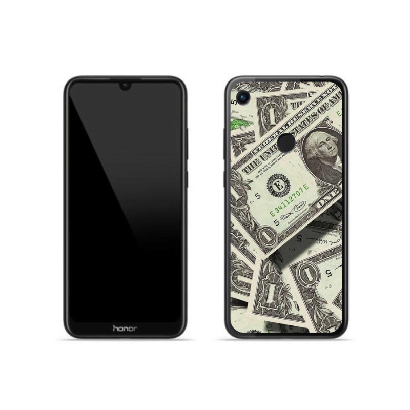 Gélový kryt mmCase na mobil Honor 8A - americký dolár