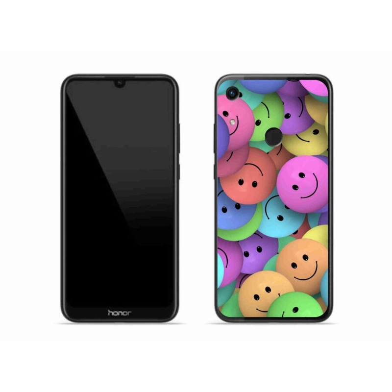 Gélový kryt mmCase na mobil Honor 8A - farební smajlíci