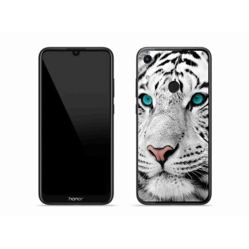 Gélový kryt mmCase na mobil Honor 8A - biely tiger