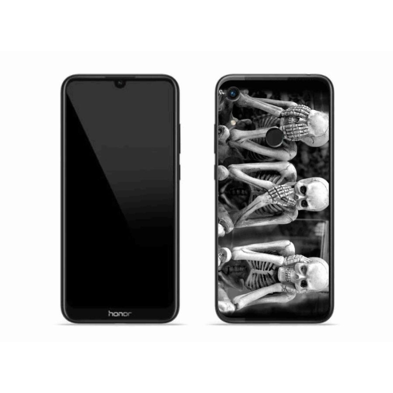 Gélový kryt mmCase na mobil Honor 8A - kostlivci