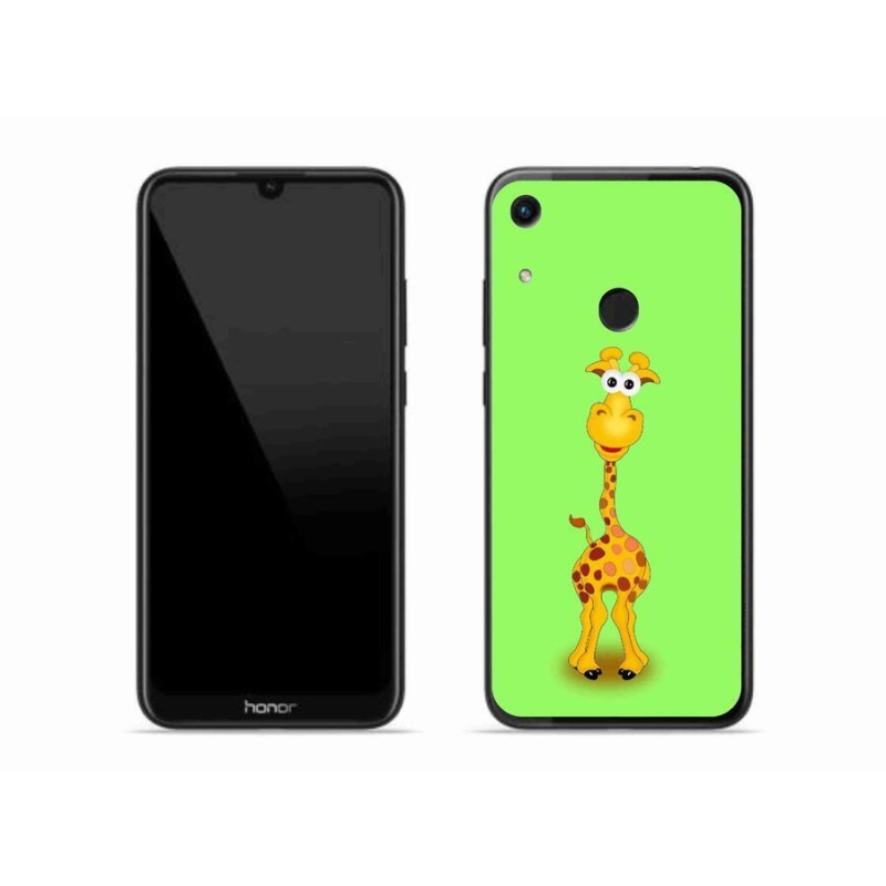 Gélový kryt mmCase na mobil Honor 8A - kreslená žirafa