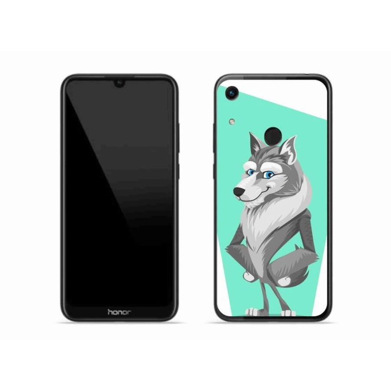 Gélový kryt mmCase na mobil Honor 8A - kreslený vlk