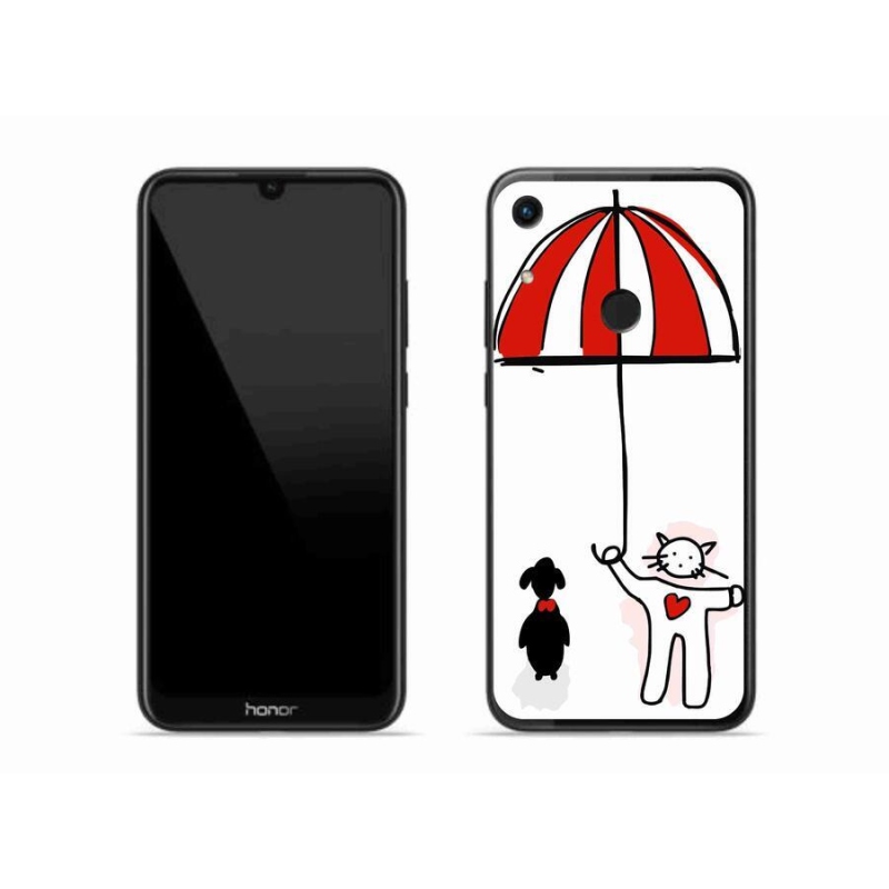 Gélový kryt mmCase na mobil Honor 8A - psík a mačička