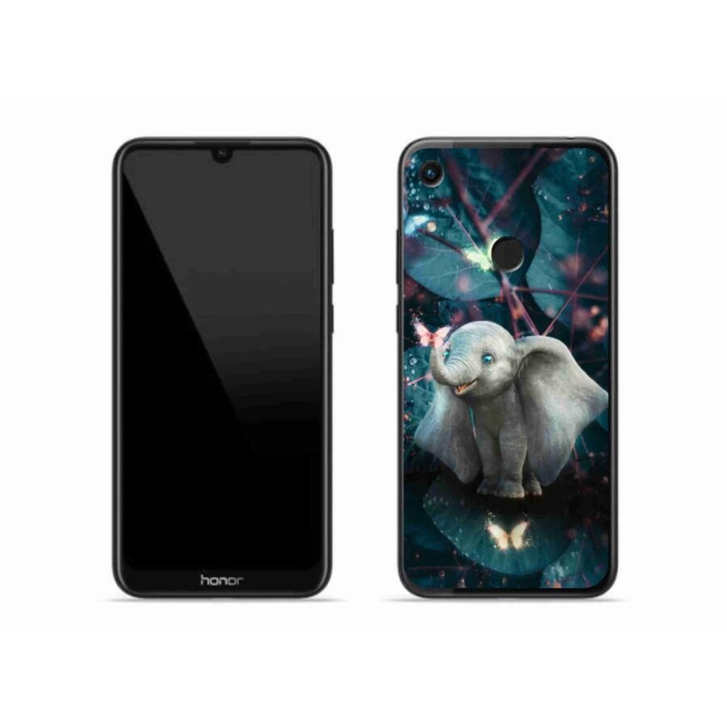 Gélový kryt mmCase na mobil Honor 8A - roztomilý slon