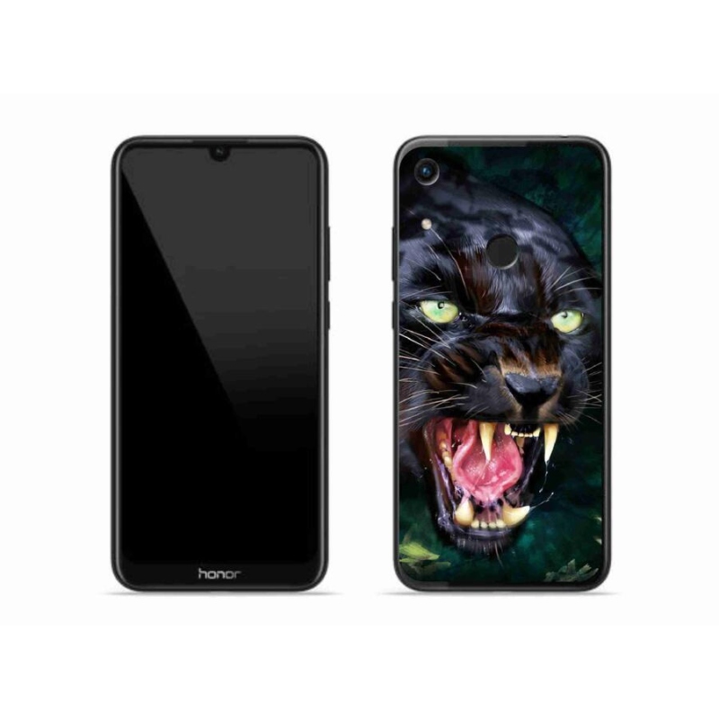 Gélový kryt mmCase na mobil Honor 8A - rozzúrený čierny panter