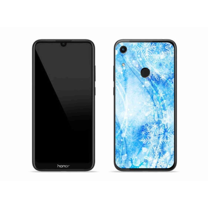 Gélový kryt mmCase na mobil Honor 8A - snehové vločky