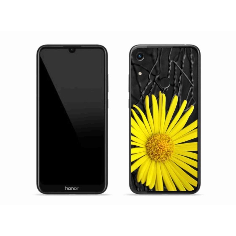Gélový kryt mmCase na mobil Honor 8A - žltý kvet