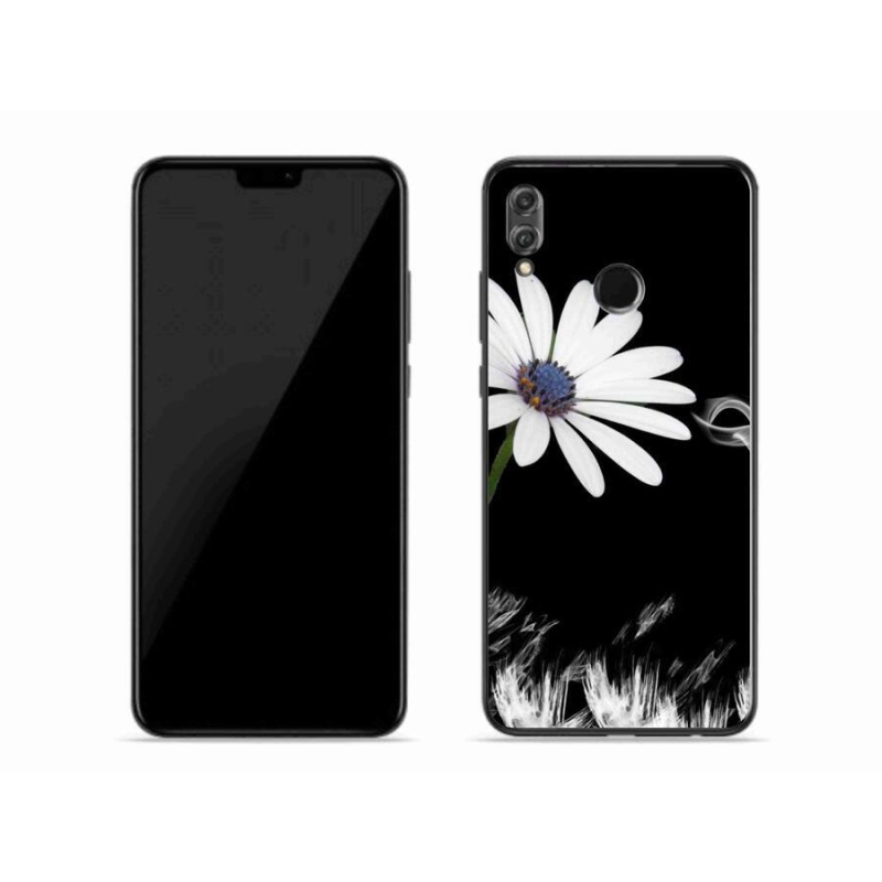 Gélový kryt mmCase na mobil Honor 8X - biela kvetina