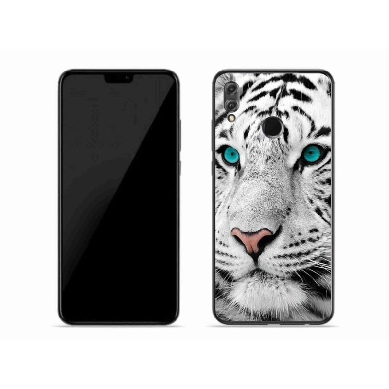 Gélový kryt mmCase na mobil Honor 8X - biely tiger