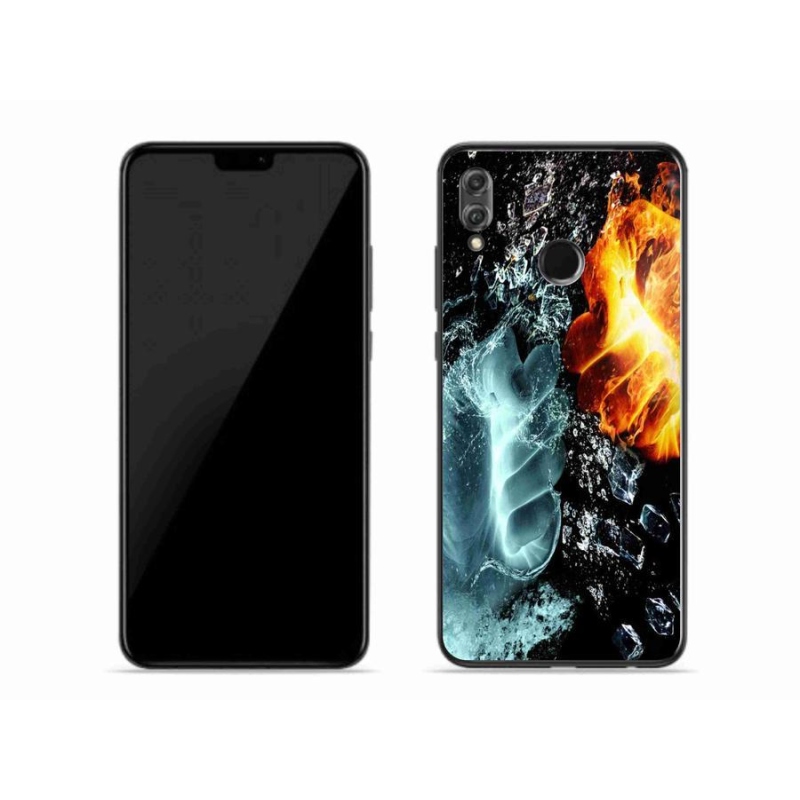 Gélový kryt mmCase na mobil Honor 8X - voda a oheň