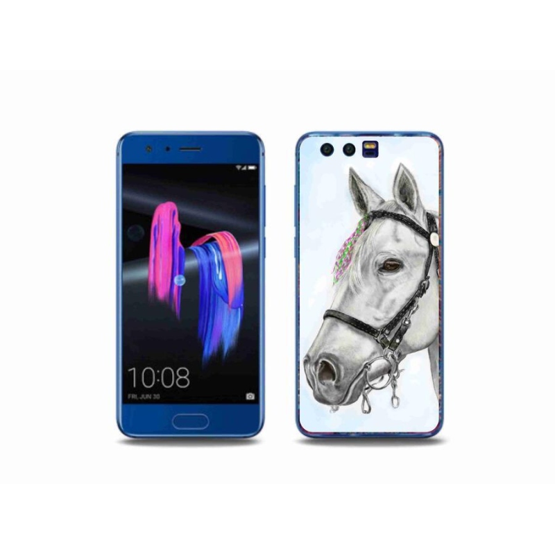 Gélový kryt mmCase na mobil Honor 9 - biely kôň 1