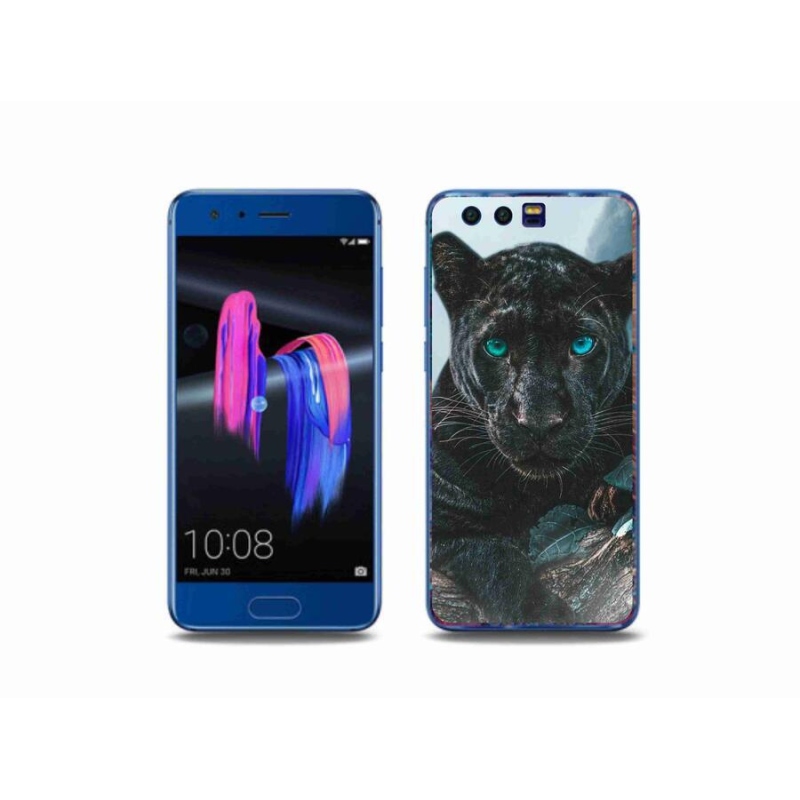 Gélový kryt mmCase na mobil Honor 9 - čierny panter