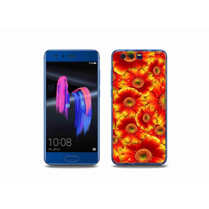 Gélový kryt mmCase na mobil Honor 9 - gerbera 1