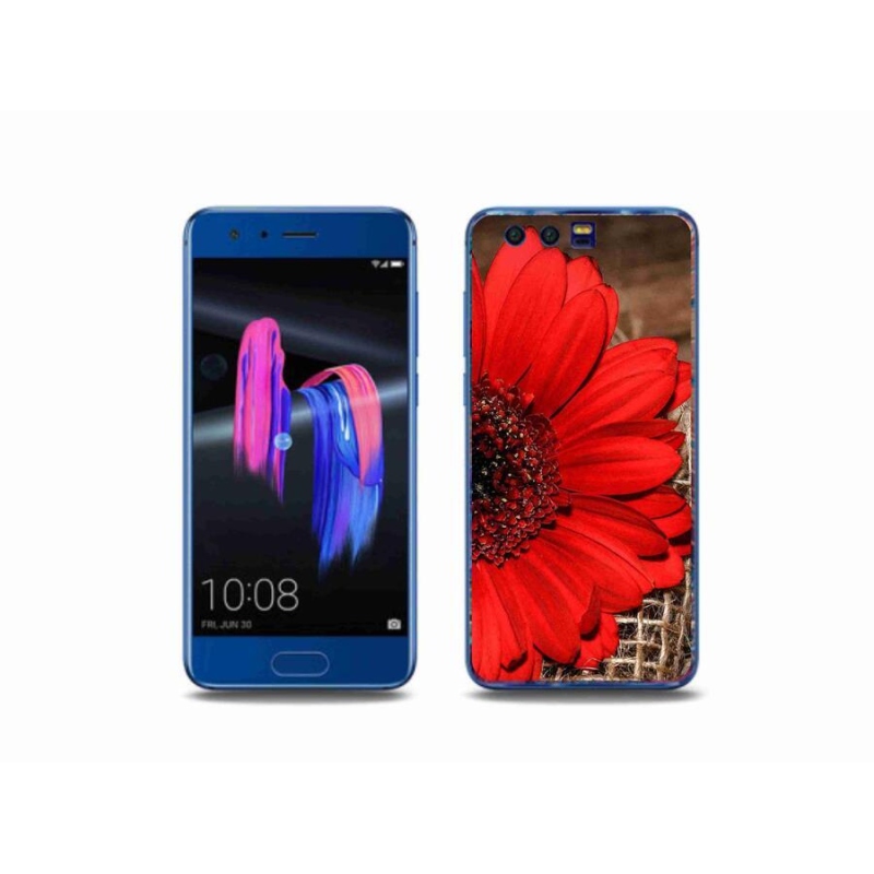 Gélový kryt mmCase na mobil Honor 9 - gerbera