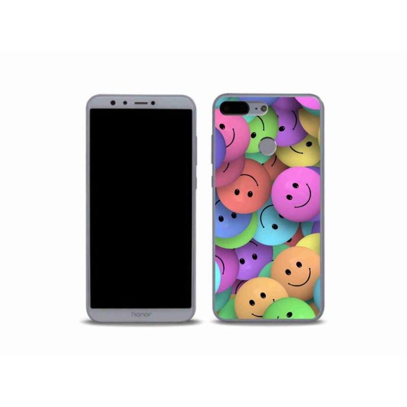 Gélový kryt mmCase na mobil Honor 9 Lite - farební smajlíci
