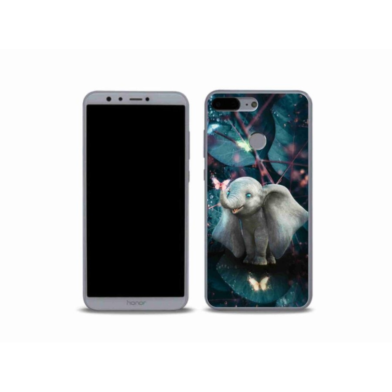 Gélový kryt mmCase na mobil Honor 9 Lite - roztomilý slon