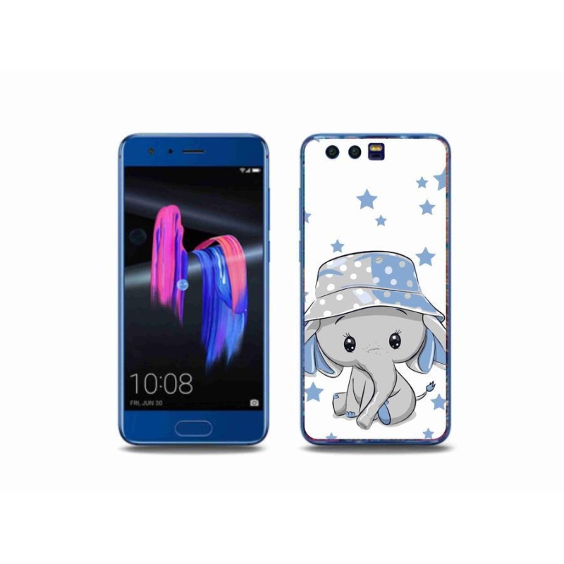 Gélový kryt mmCase na mobil Honor 9 - modrý slon