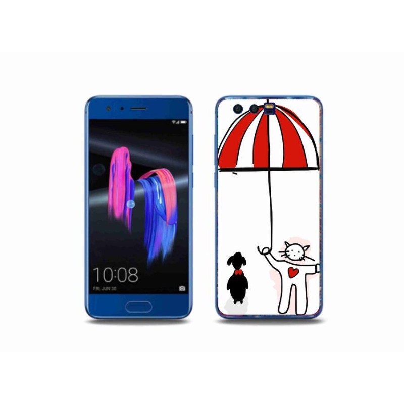 Gélový kryt mmCase na mobil Honor 9 - psík a mačička